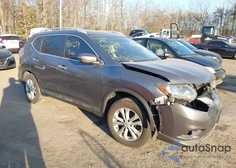 2015 Nissan Rogue Sv из США, поврежденный, VIN 5N1AT2MV9FC853500